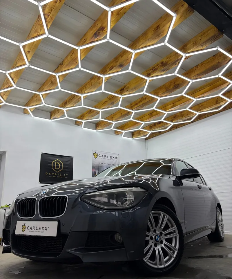 BMW Seria 1 negru după polish